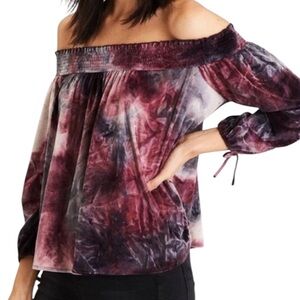 American Eagle Outfitters -Tie Dye Crushed Velvet Women’s Crop Top-Size Small